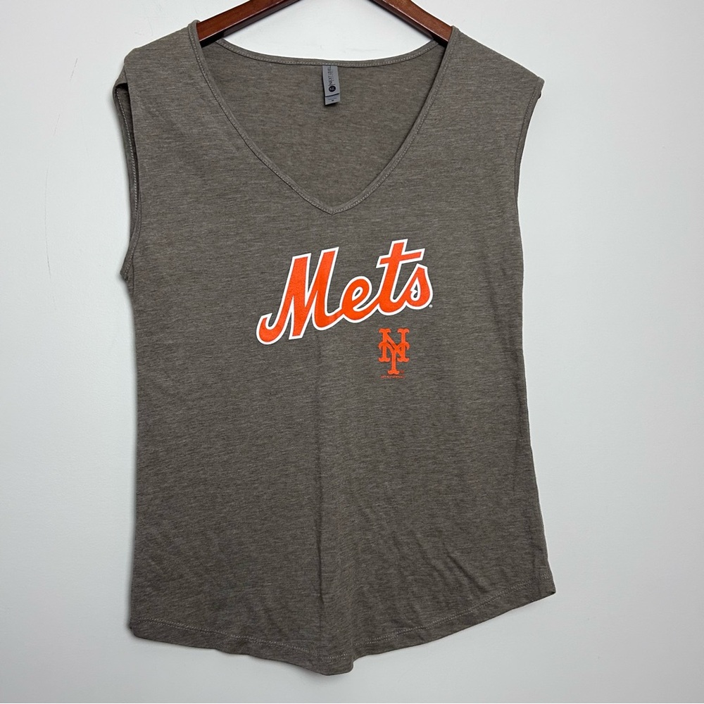 Next Level |Gray Mets Sleeveless Women's Top sz M
